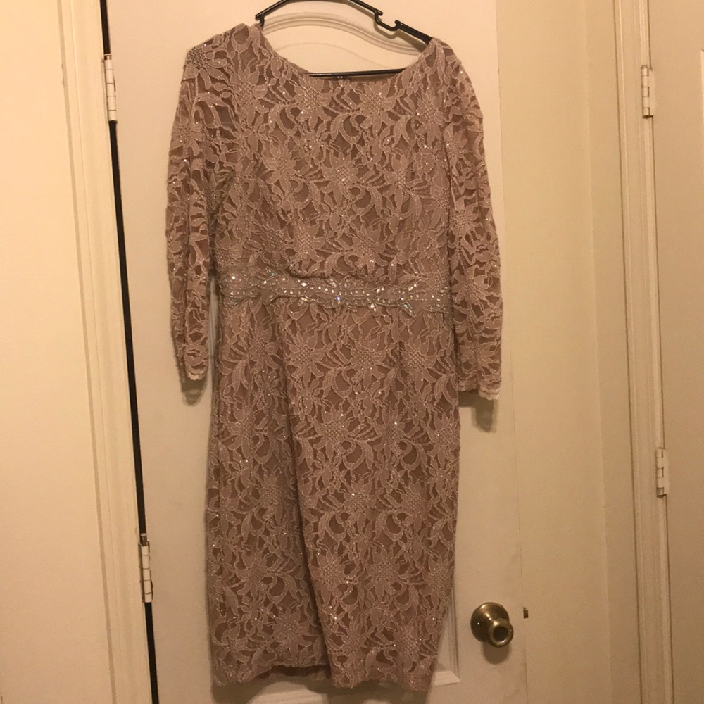 Blush lace dress